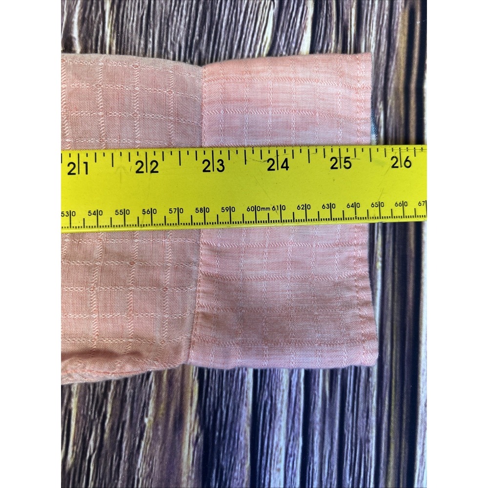 Tommy Bahama Shirt Mens XL Pink Linen/Tencel Solid Pockets Button Up Long Sleeve - Picture 7 of 10